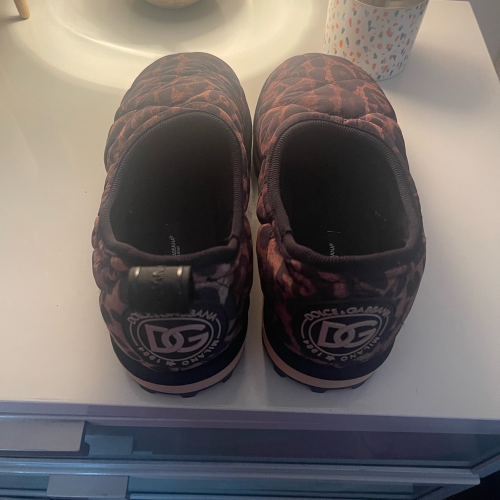 Dolce and Gabbana animal print sneakers